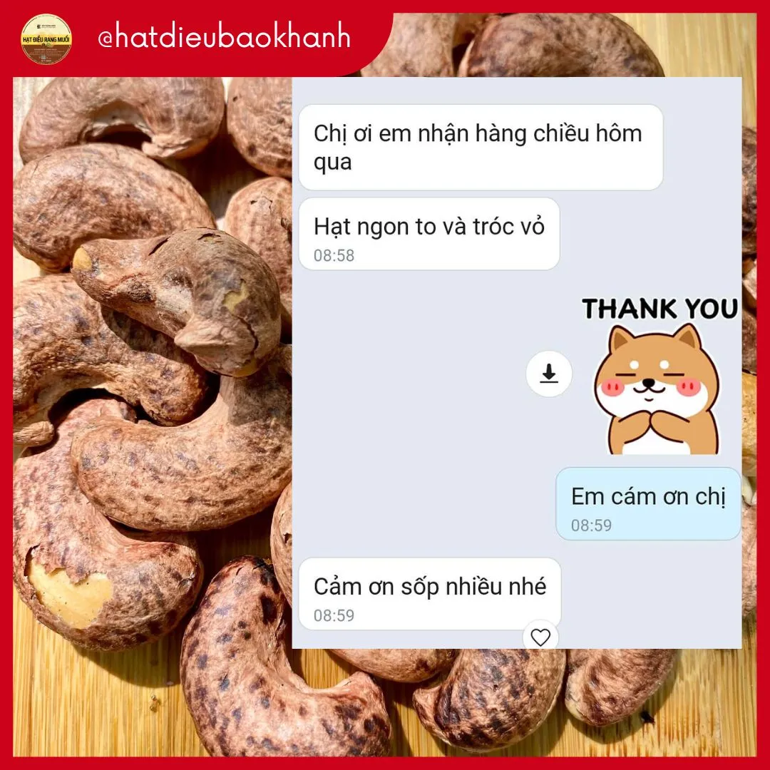 Đánh giá sản phẩm Hạt Điều Bảo Khánh