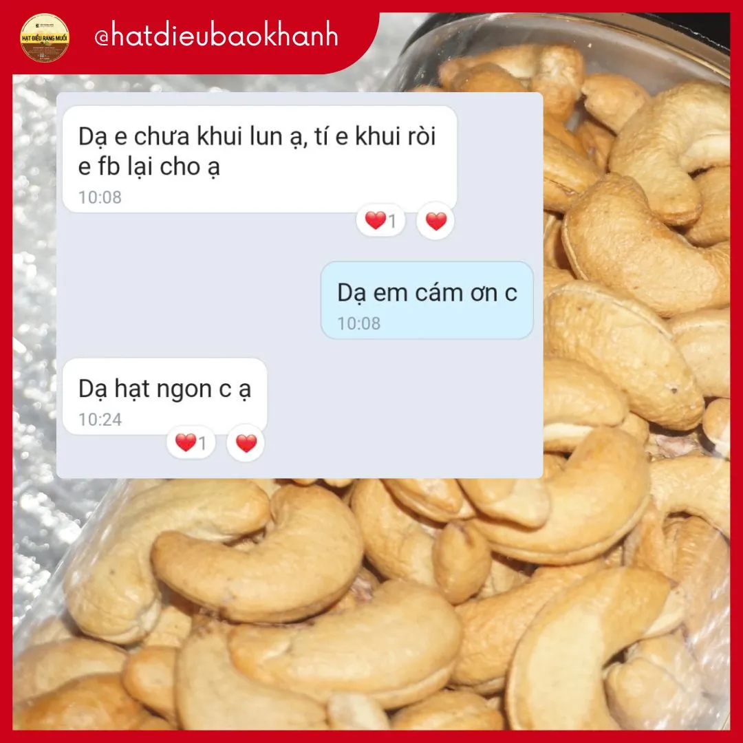 Đánh giá sản phẩm Hạt Điều Bảo Khánh