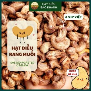 Hạt Điều Rang Muối Nguyên Hạt Bảo Khánh Loại A (W240)