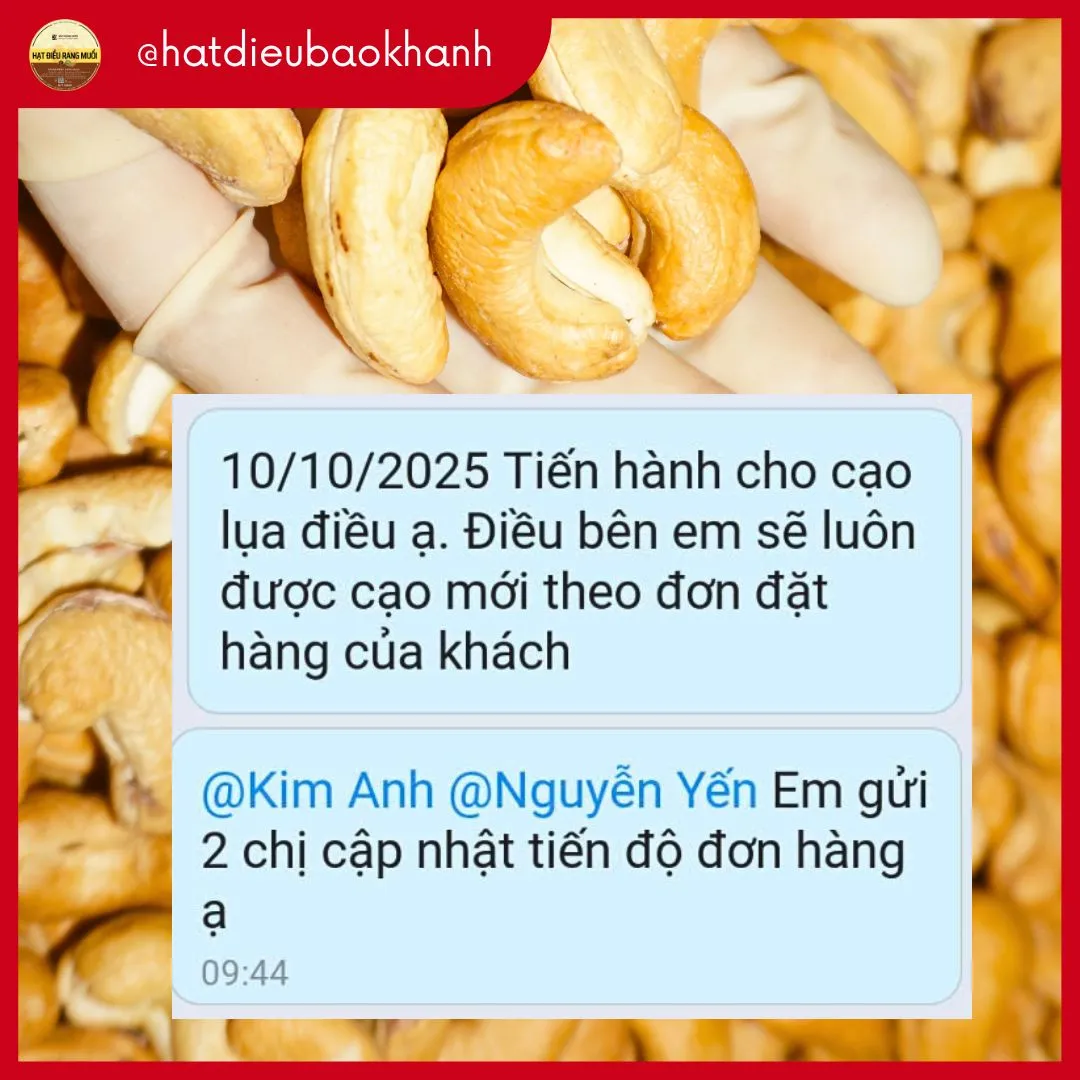 Feedback Hạt Điều Bảo Khánh