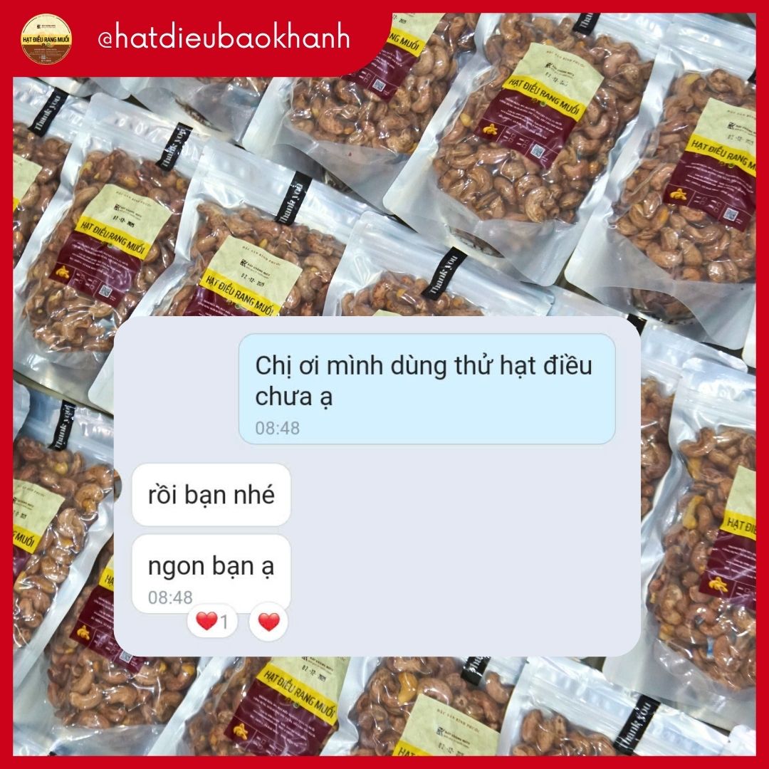 Đánh giá của khách hàng cho Hạt Điều Bảo Khánh