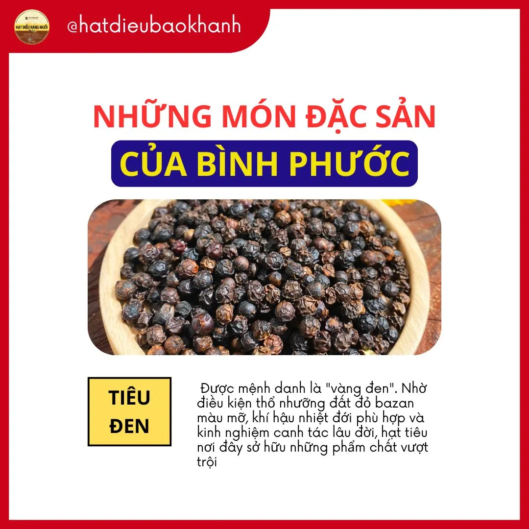 Tiêu Đen Cay Nồng món quà đặc sản Bình Phước